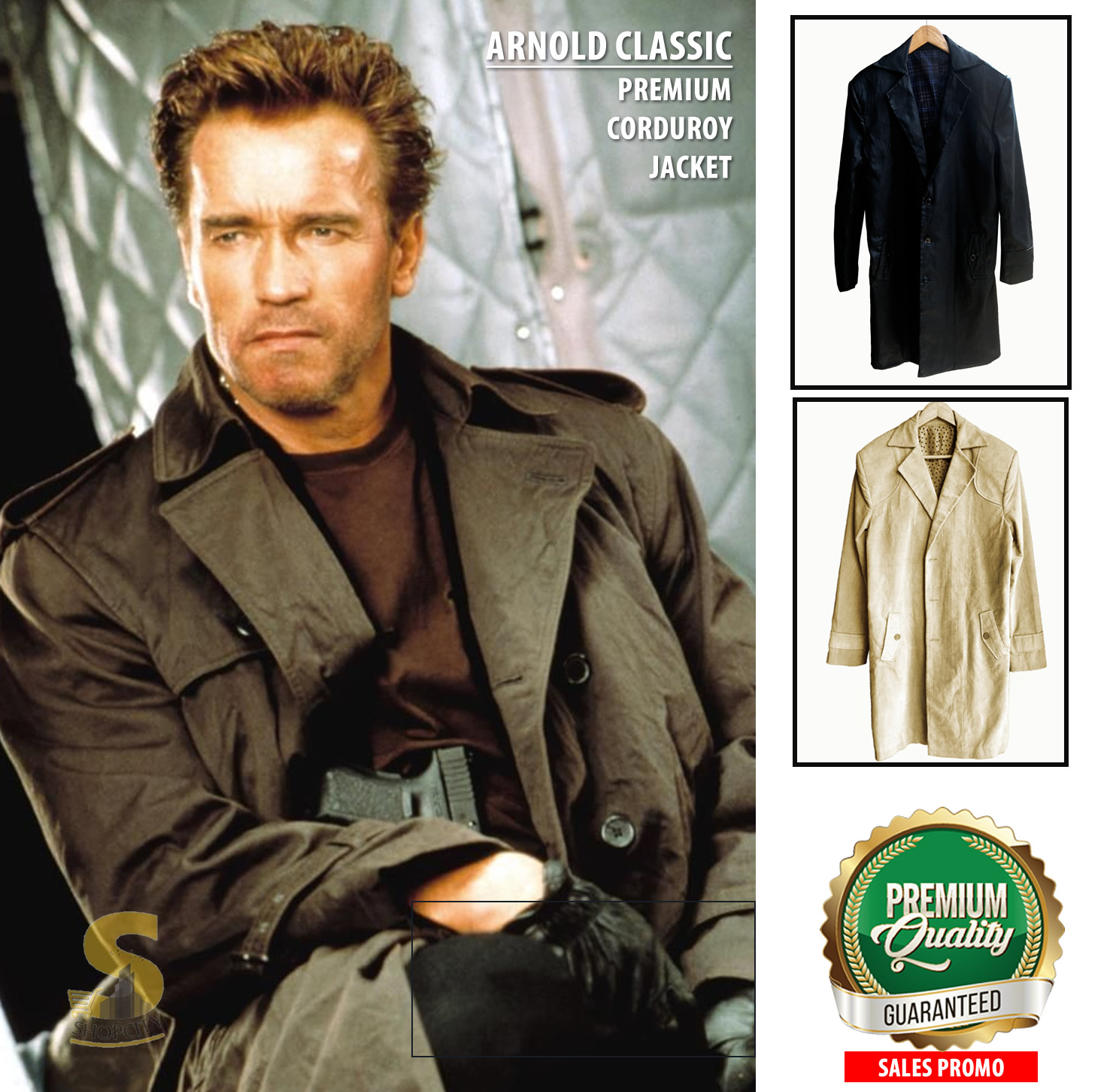 Arnold Classic Corduroy Brown Leather Jacket, Premium Star